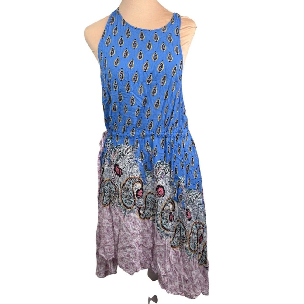 Intimately Free People Womens Tank Dress M Tie Waist Boho Lightweight Feminine
